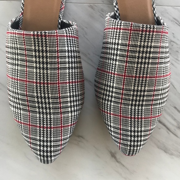 🆕Plaid Mule Flats - Picture 3 of 5